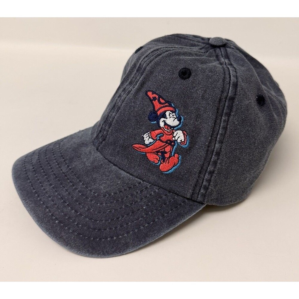 Disney D23 Gold Member Exclusive 2025 Sorcerer Mickey Acid Wash Cap Hat NWT